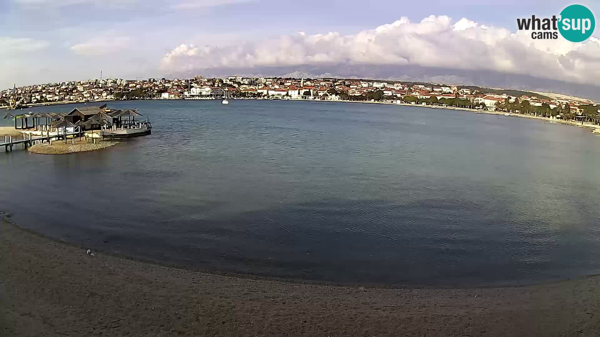 Novalja livecam – plage de la ville