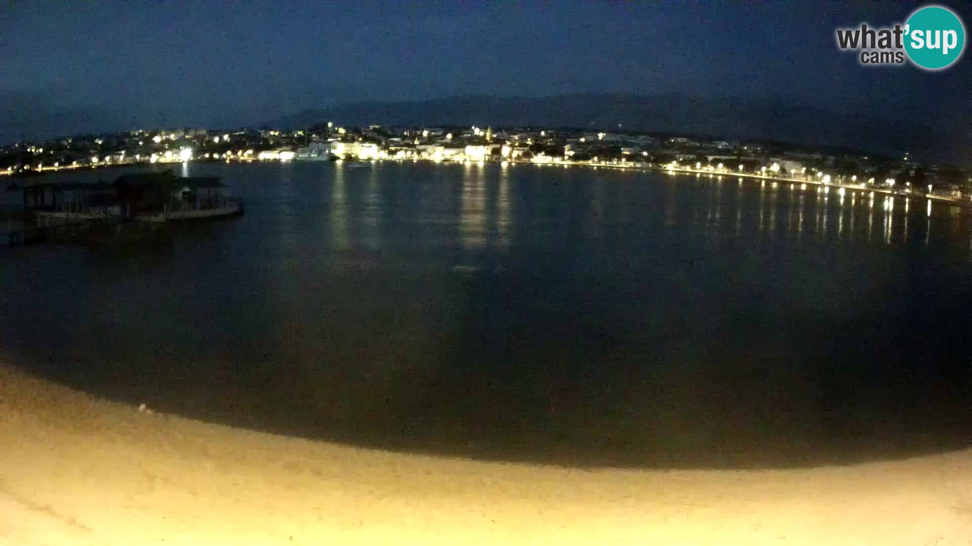 Novalja en vivo – playa de la ciudad