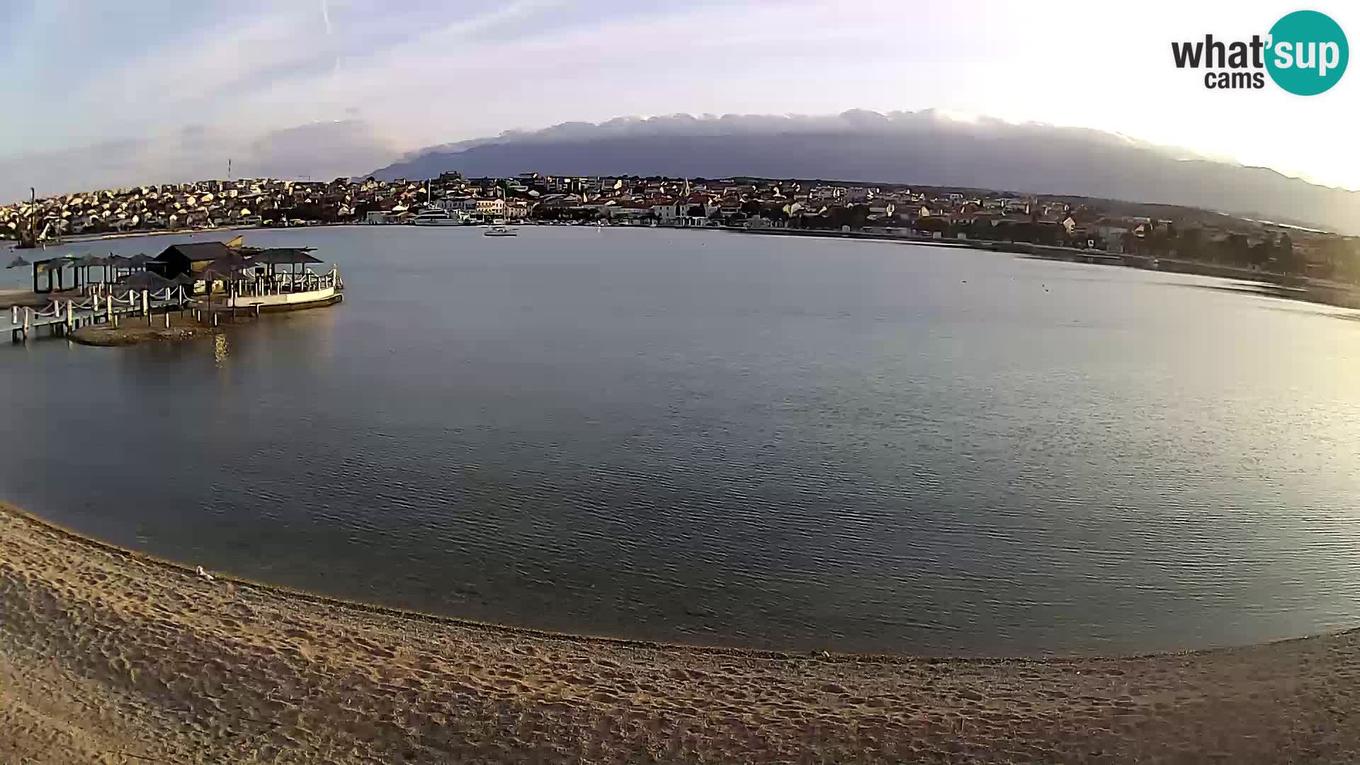 Live webcam Novalja – The Town beach