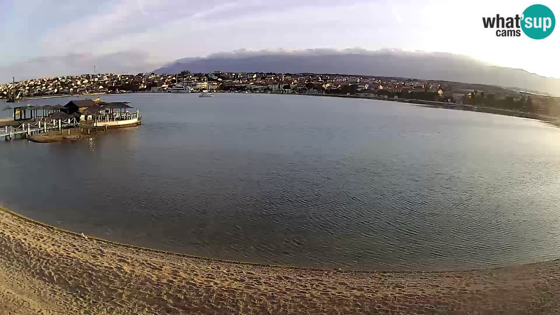 Live webcam Novalja – The Town beach