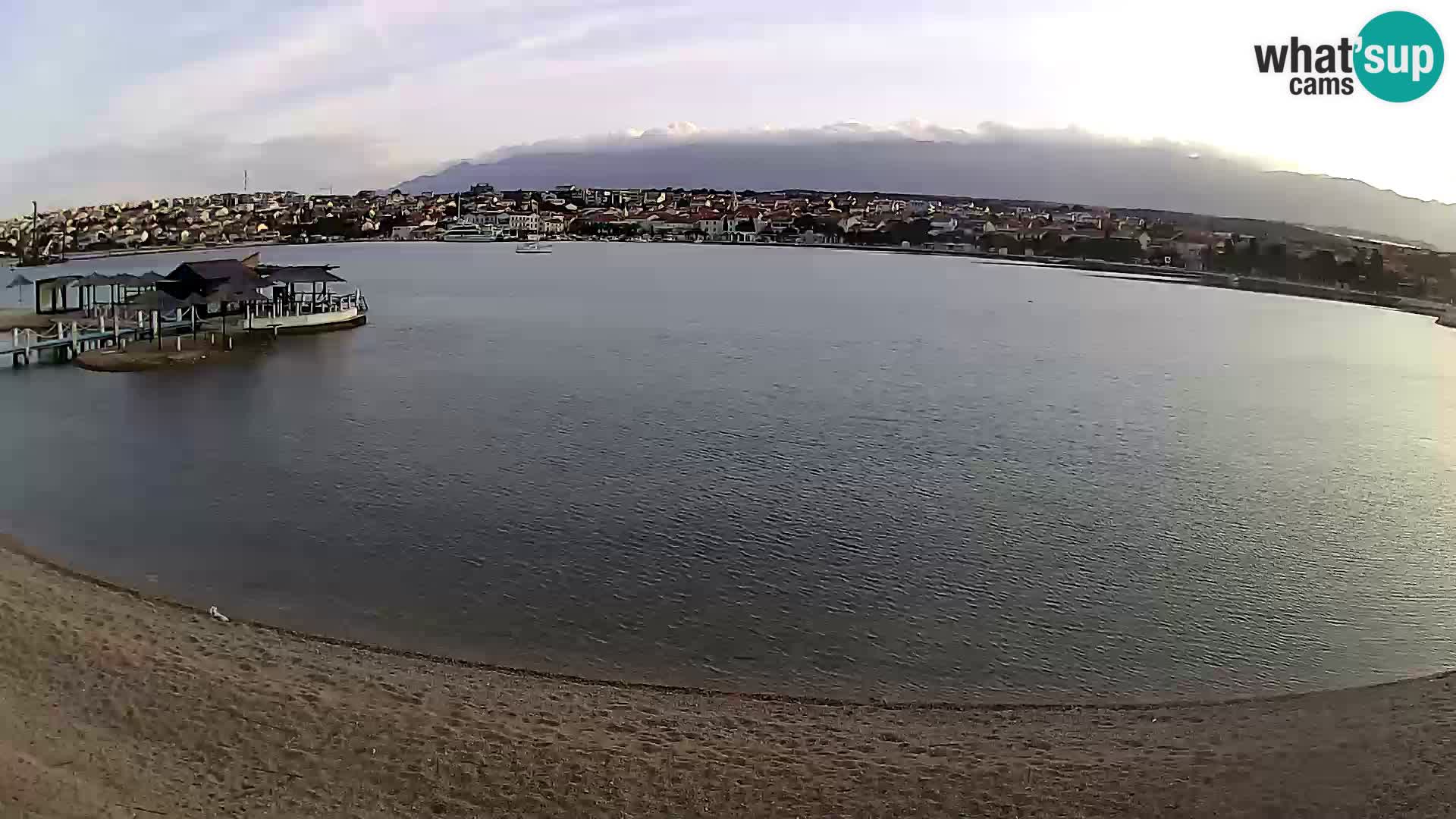 Live webcam Novalja – The Town beach