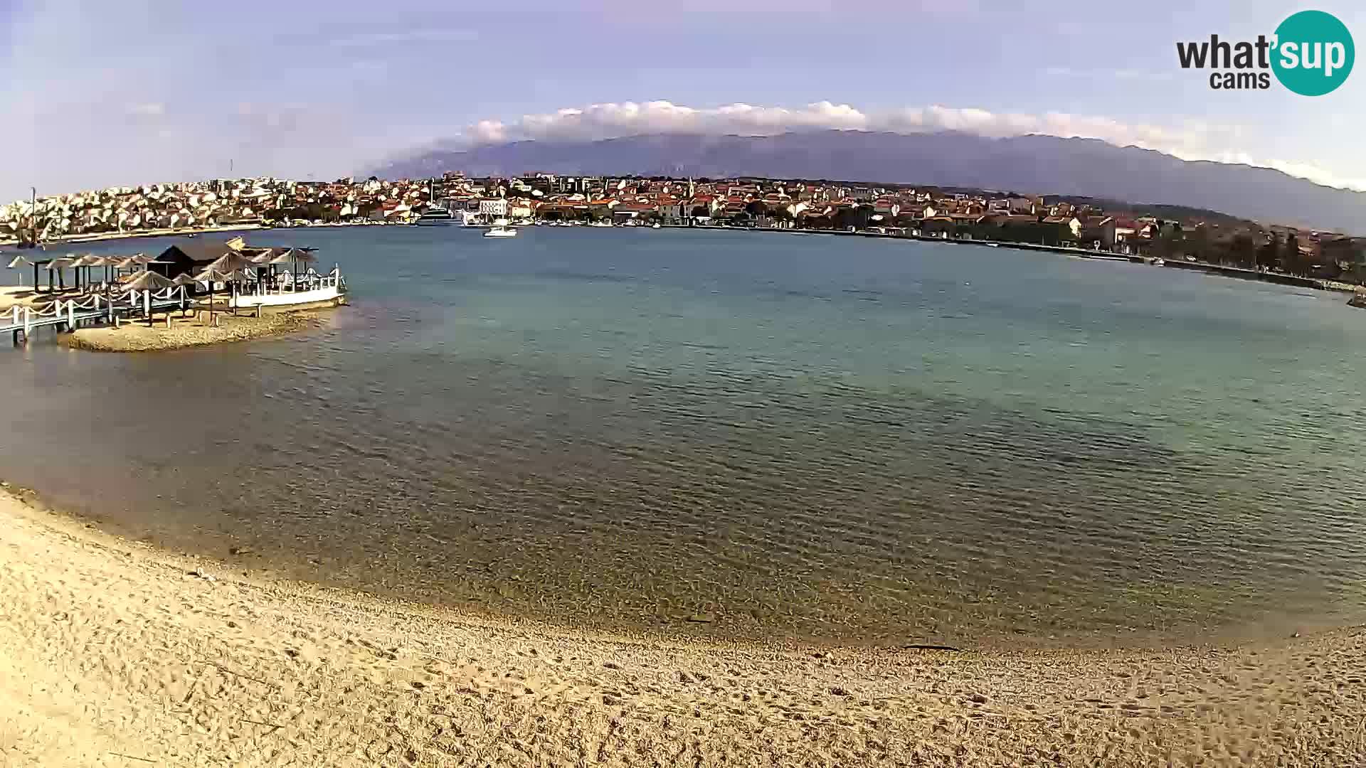 Live webcam Novalja – The Town beach