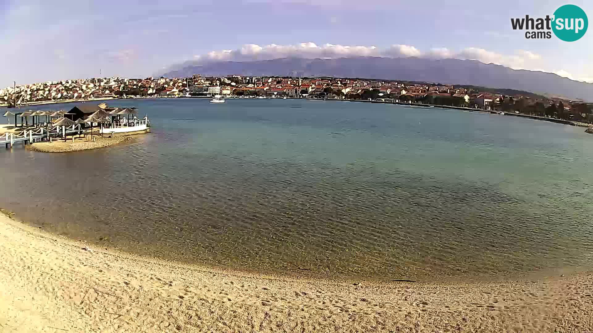 Novalja webcam – spiaggia cittadina