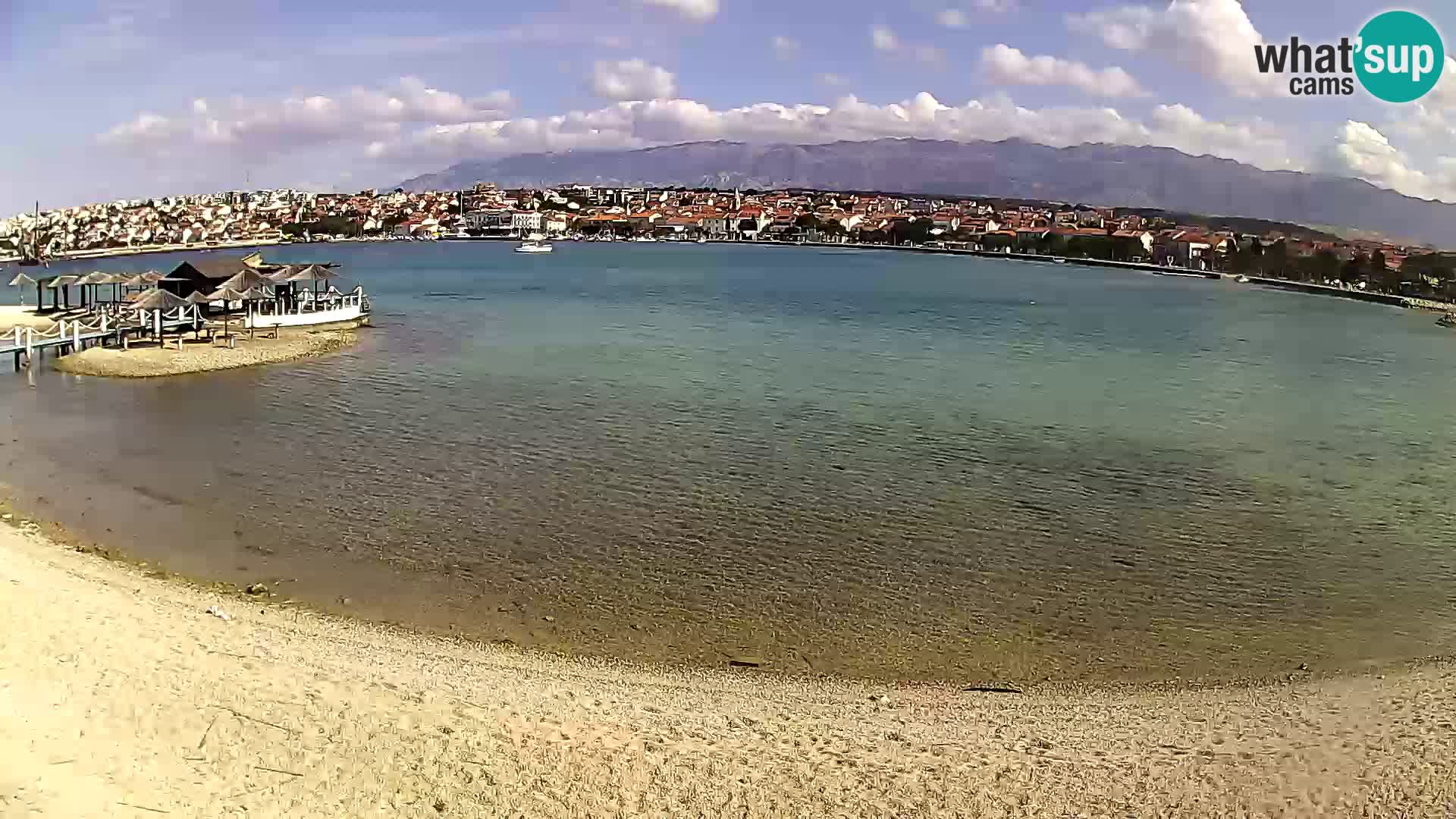 Live webcam Novalja – The Town beach