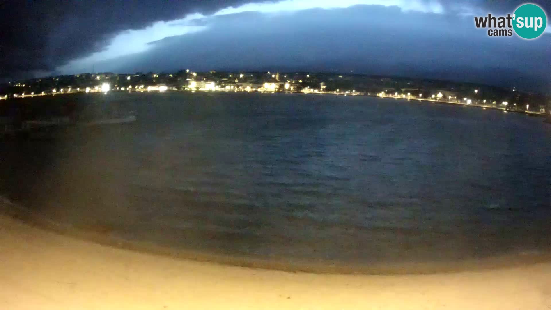 Novalja webcam – spiaggia cittadina