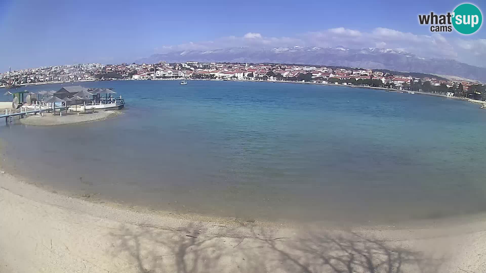 Novalja livecam – plage de la ville