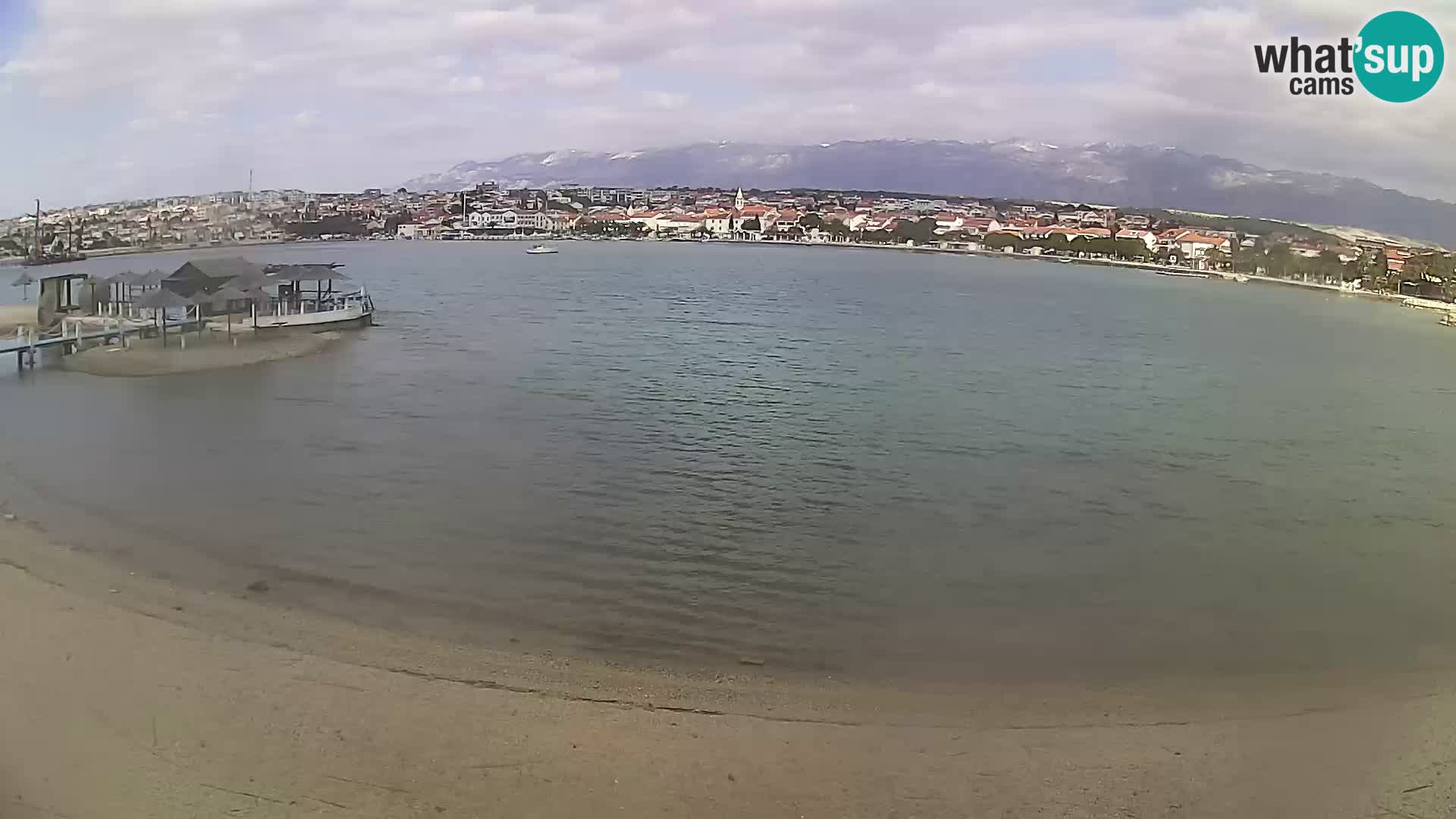 Novalja Kamera v živo – mestna plaža