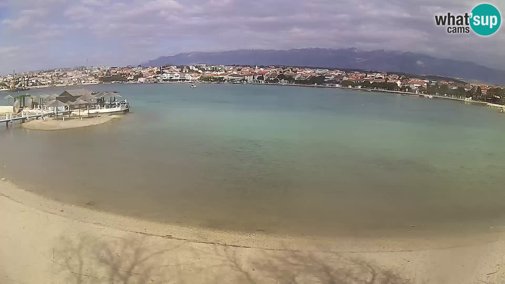 Novalja Kamera v živo – mestna plaža