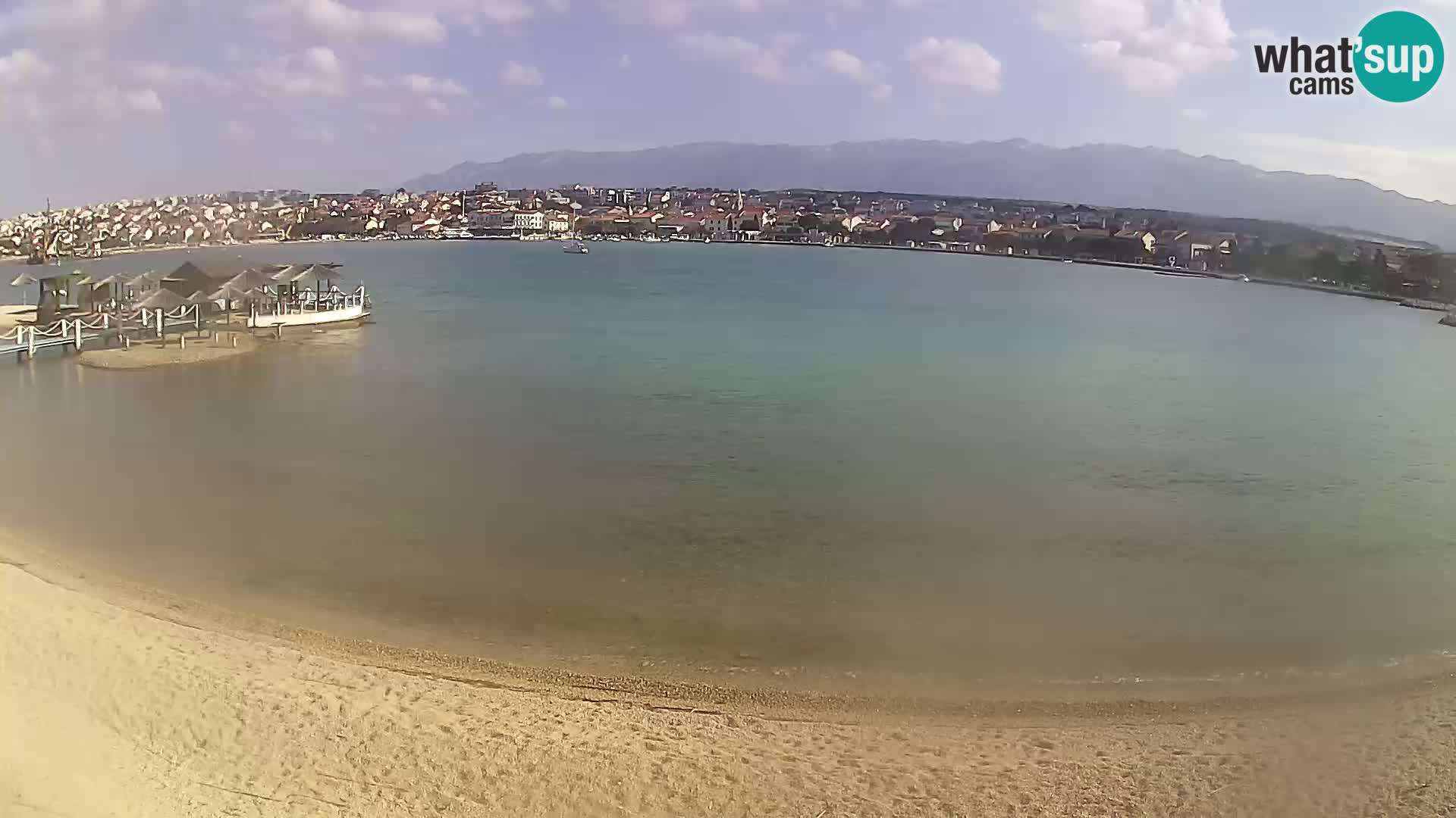 Novalja webcam – spiaggia cittadina