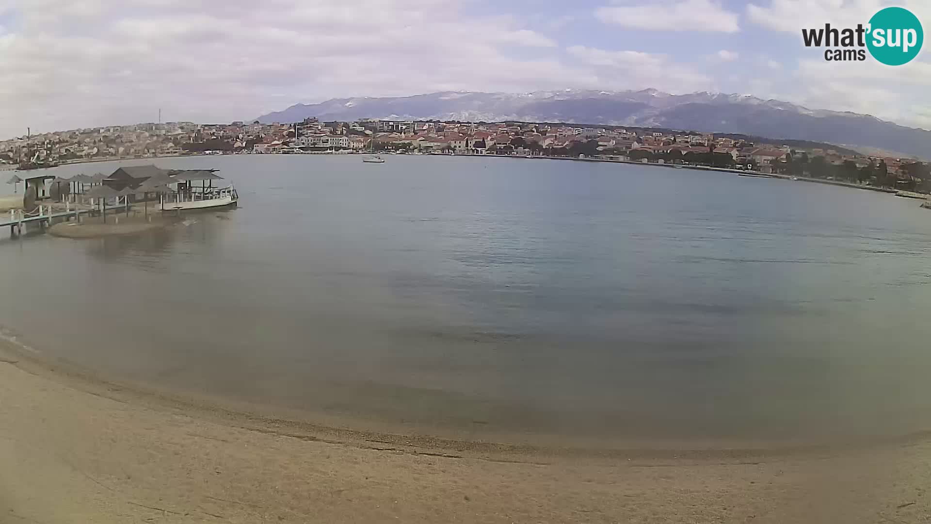 Live webcam Novalja – The Town beach