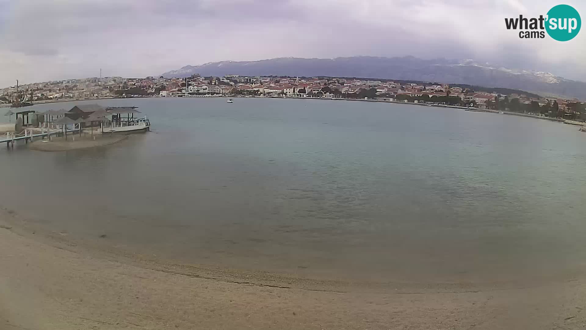 Novalja webcam – spiaggia cittadina