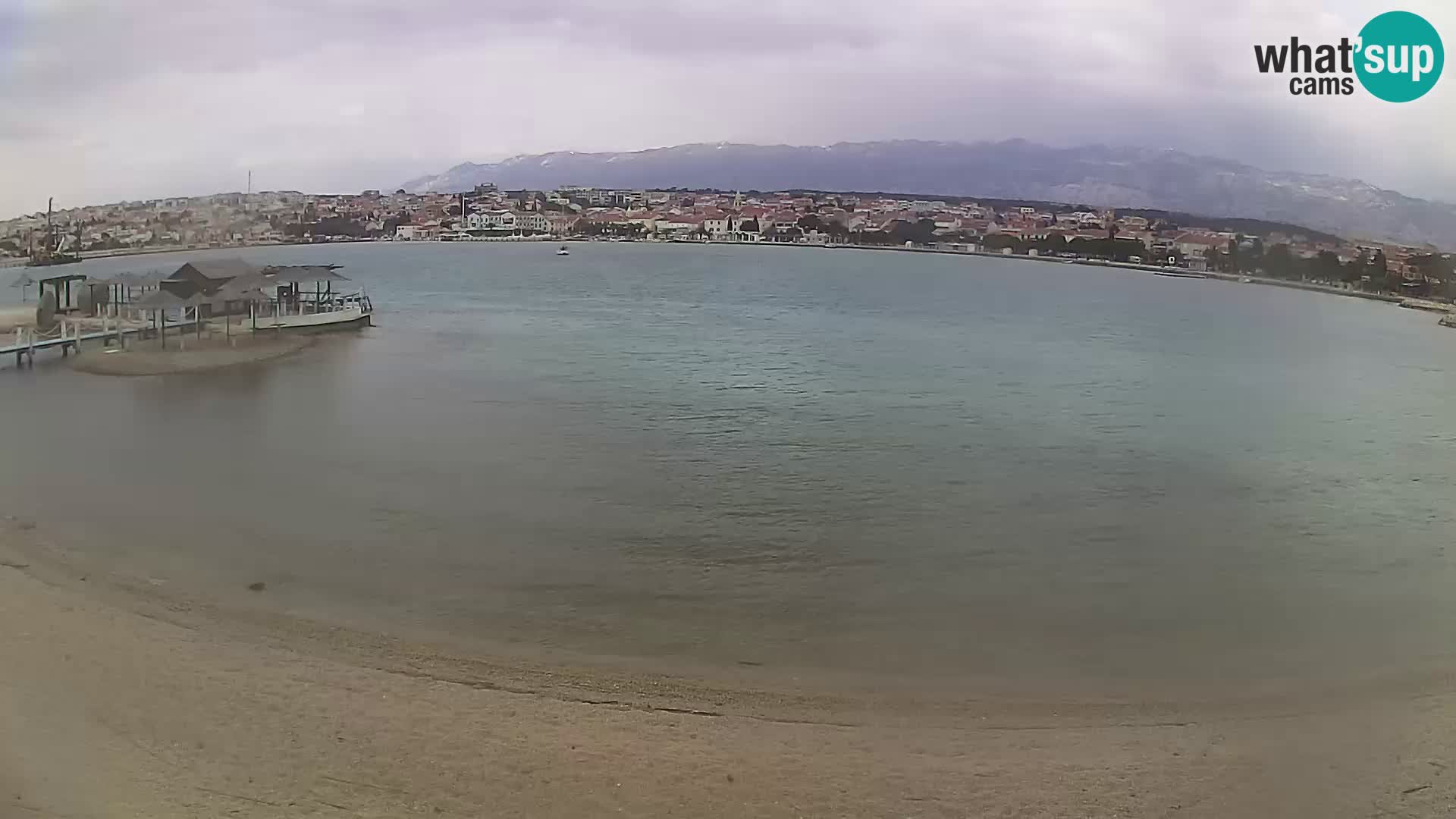 Live webcam Novalja – The Town beach