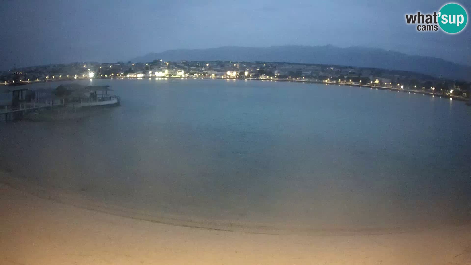 Live webcam Novalja – The Town beach