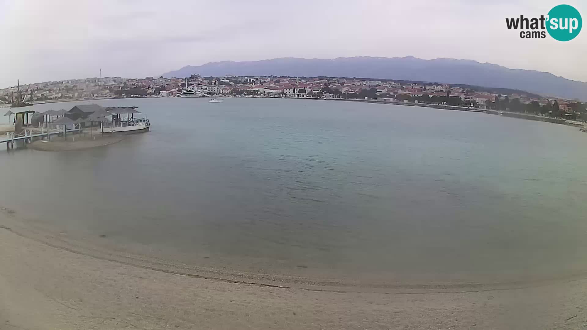 Novalja webcam – spiaggia cittadina