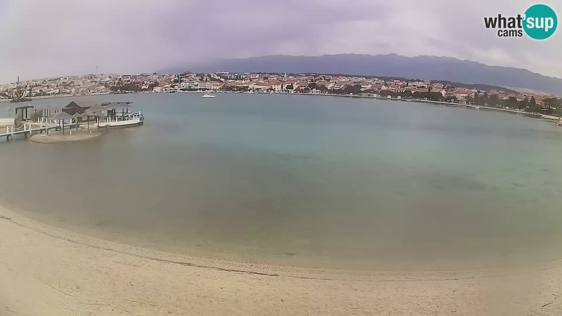 Live webcam Novalja – The Town beach