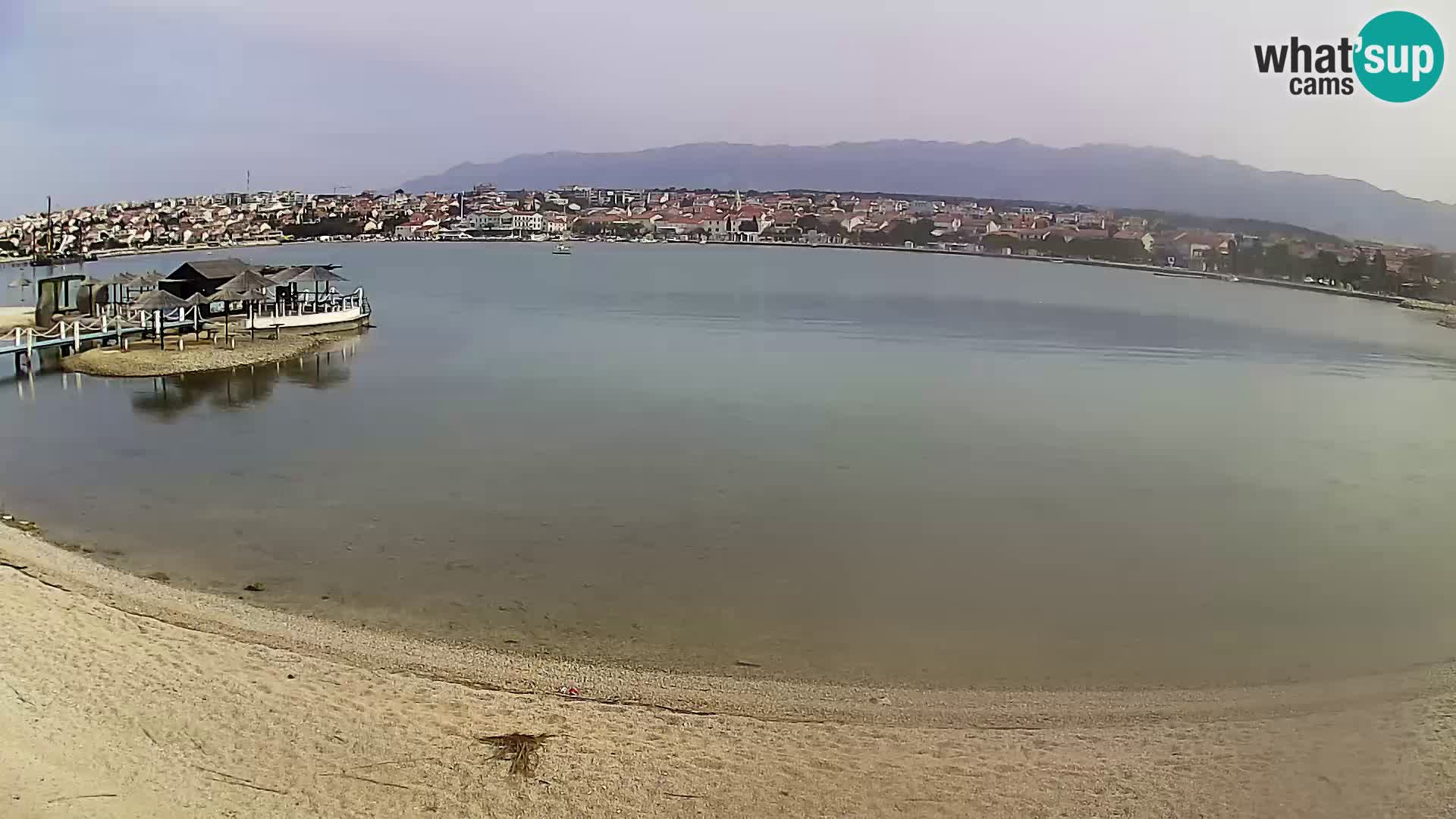 Live webcam Novalja – The Town beach