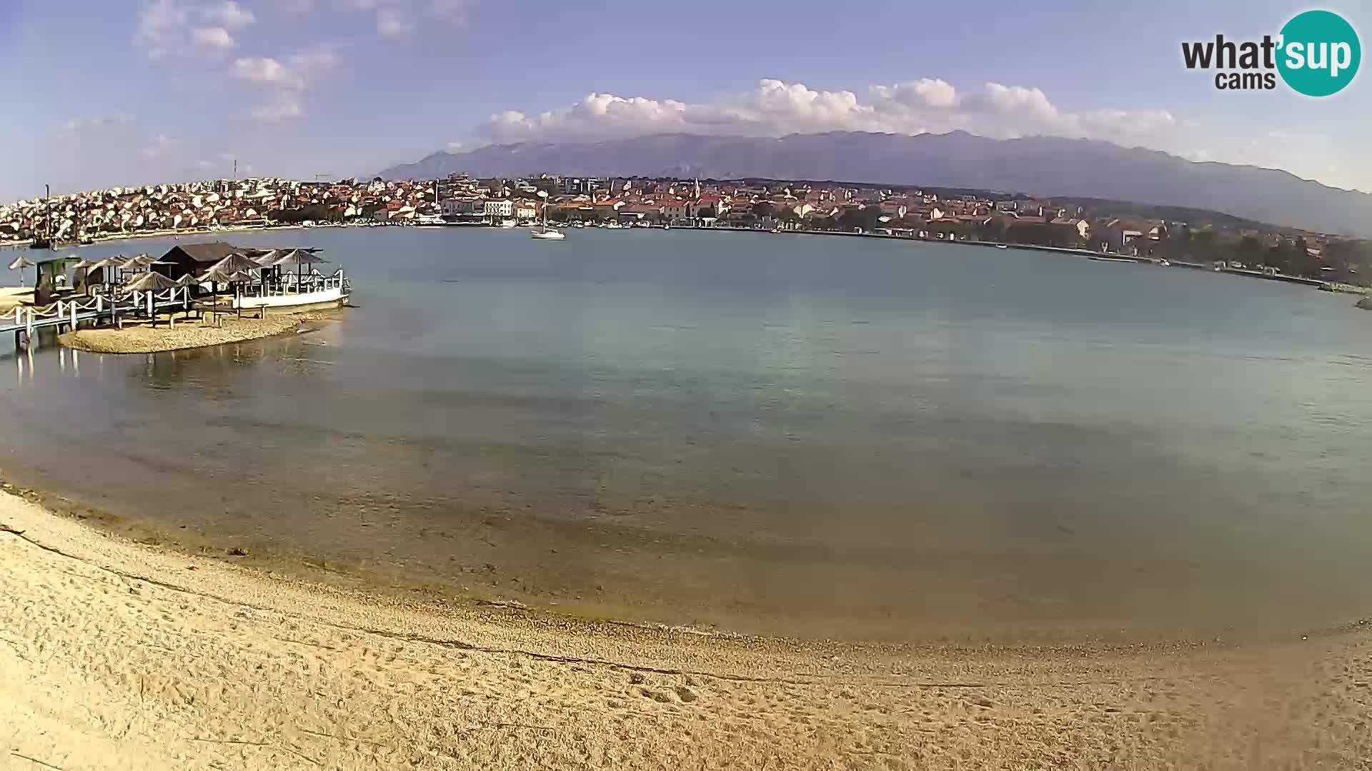 Live webcam Novalja – The Town beach
