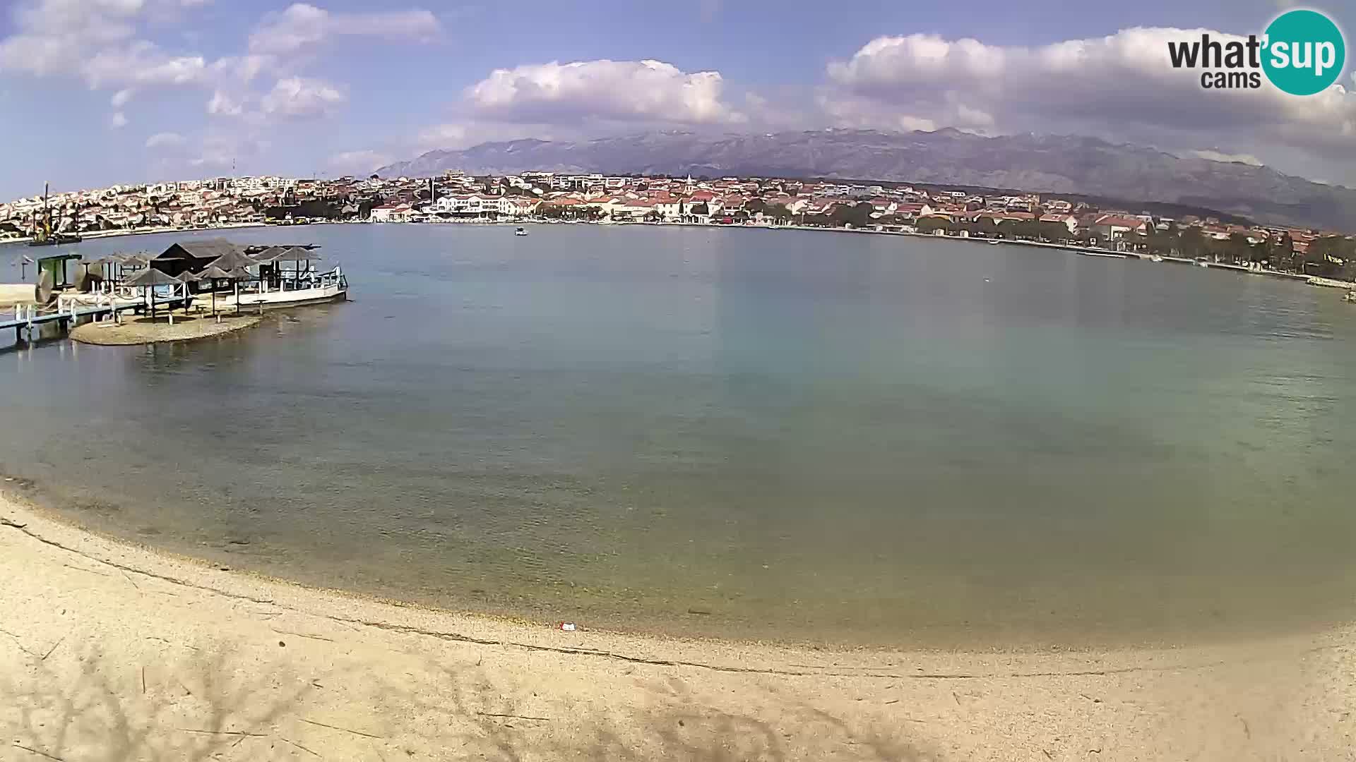 Novalja webcam – spiaggia cittadina