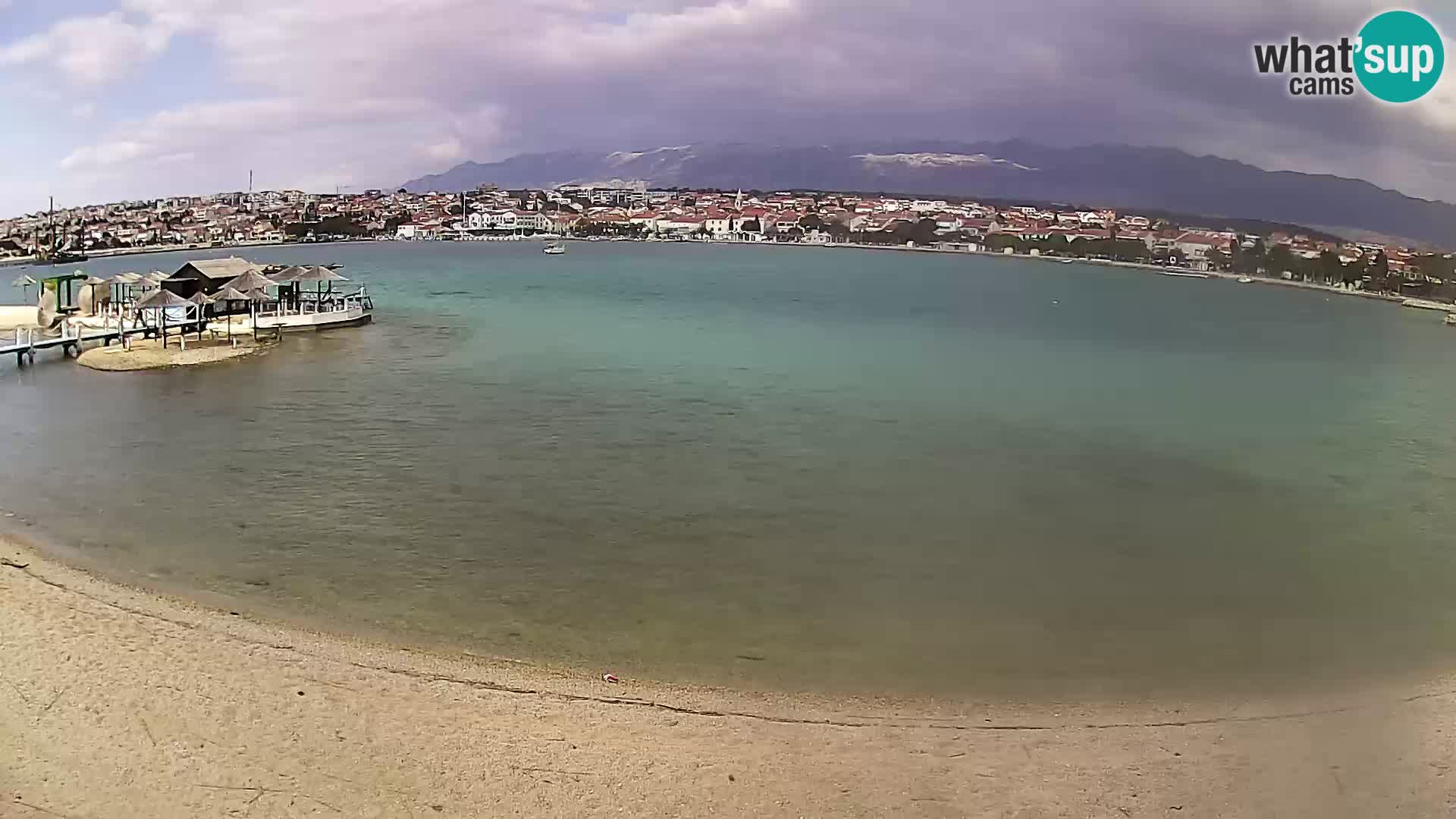 Novalja webcam – spiaggia cittadina