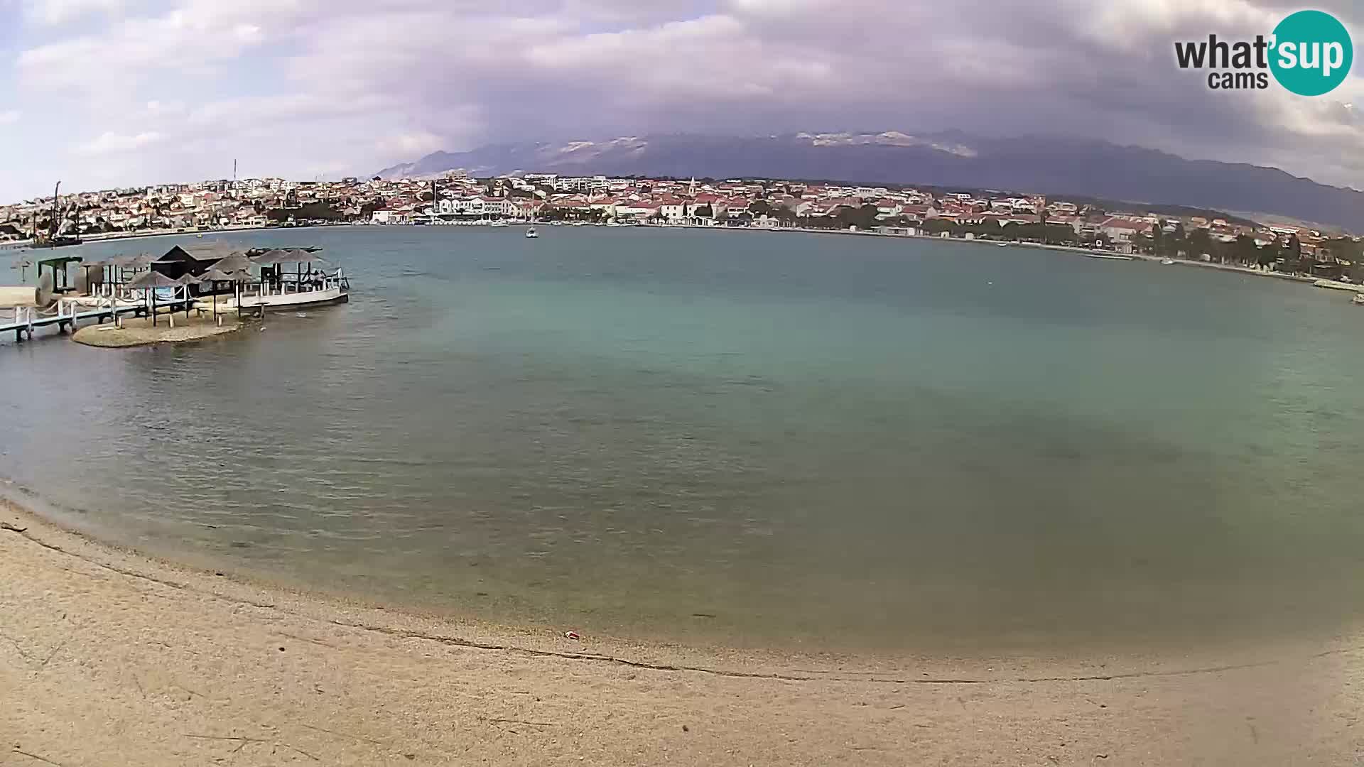 Novalja livecam – plage de la ville