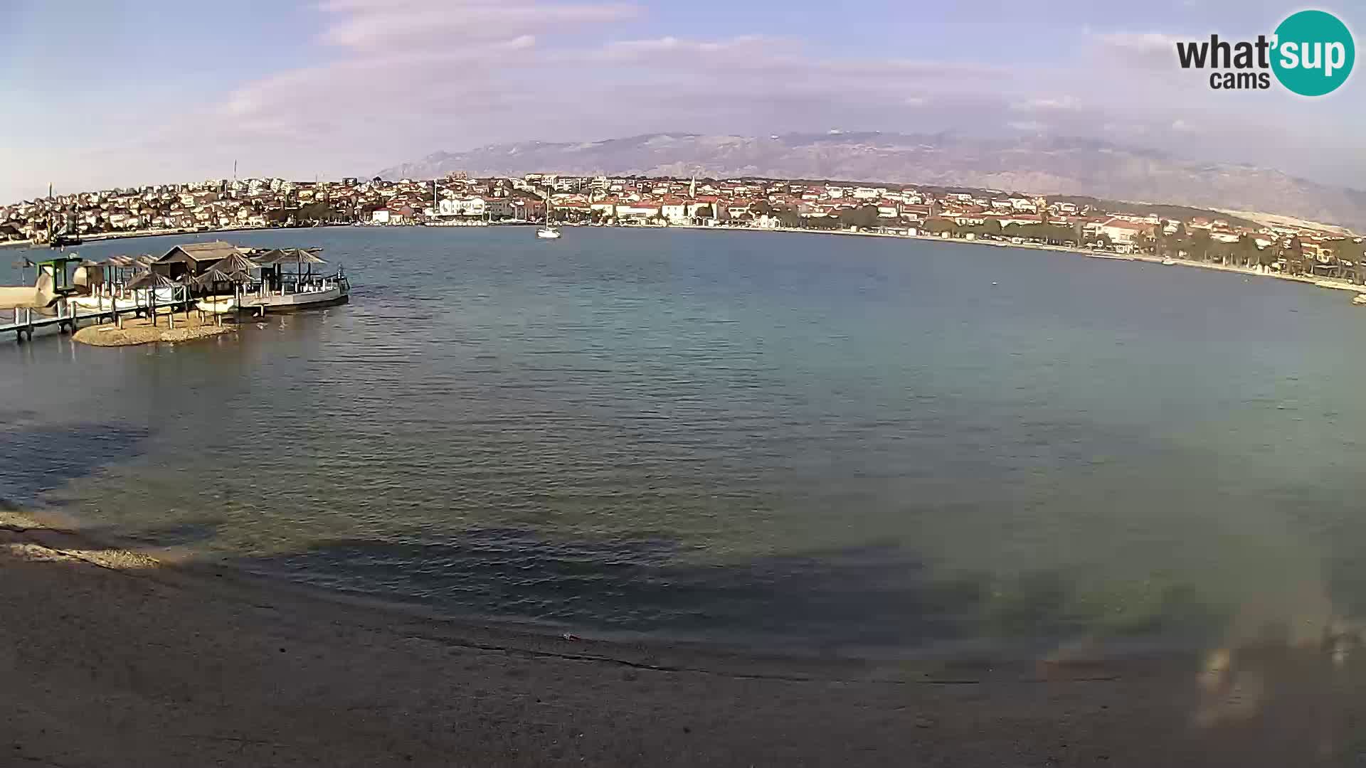 Novalja livecam – plage de la ville