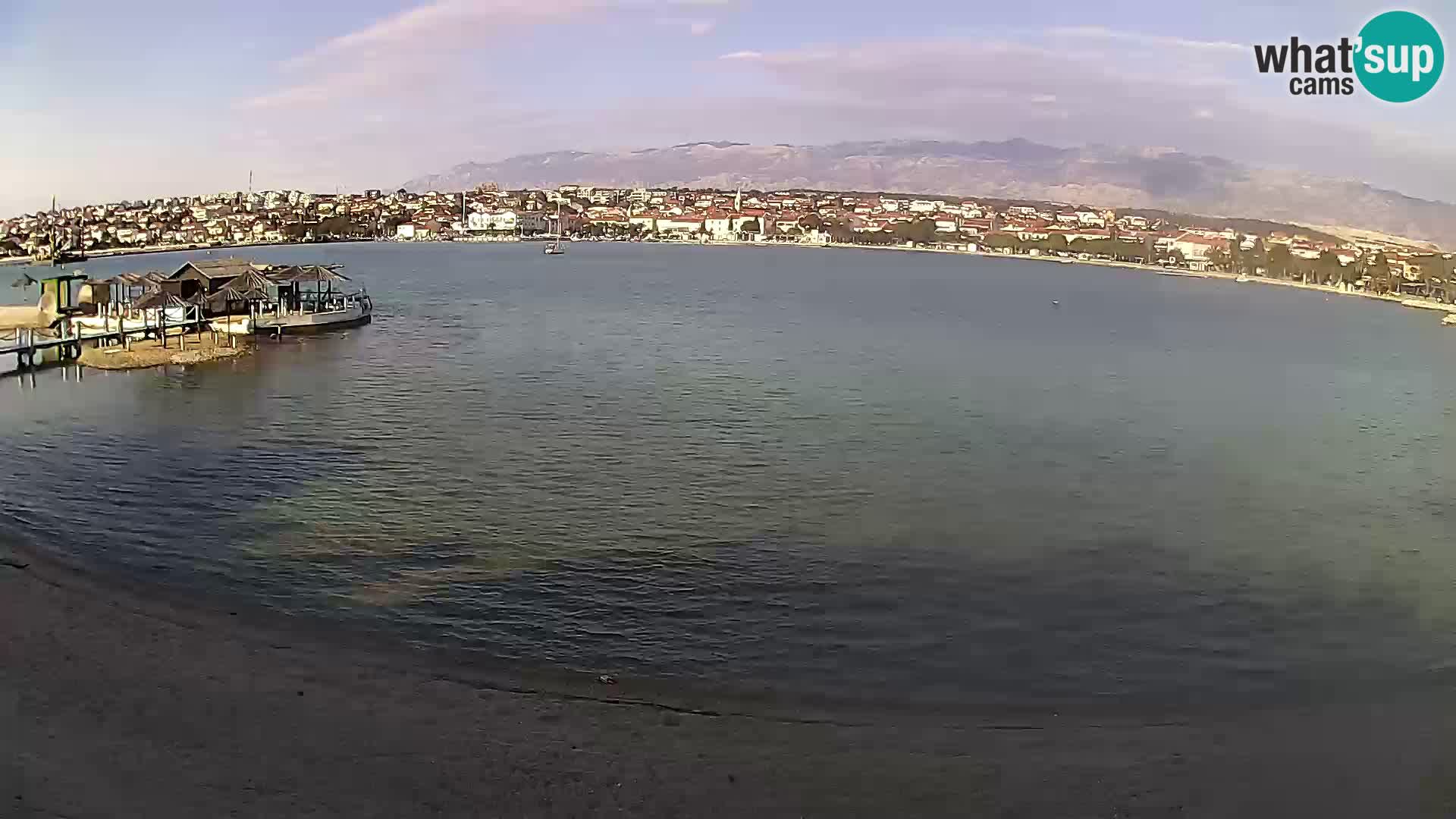 Live webcam Novalja – The Town beach