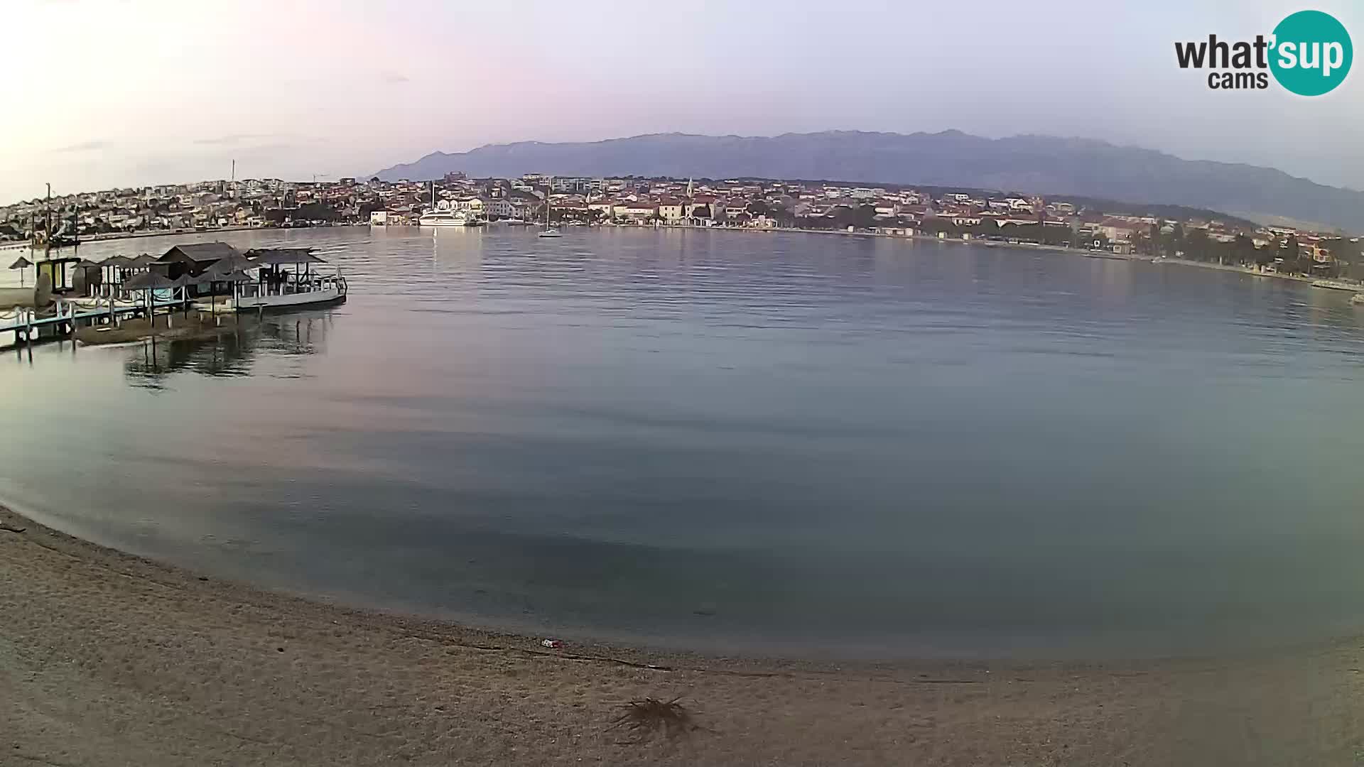 Novalja livecam – plage de la ville