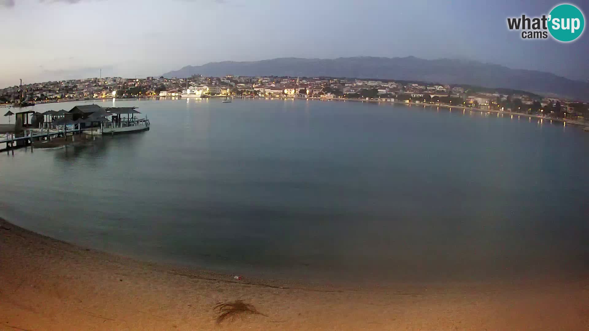 Novalja webcam – spiaggia cittadina