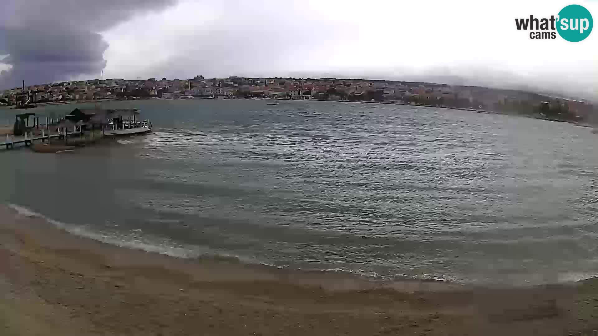 Novalja livecam – plage de la ville