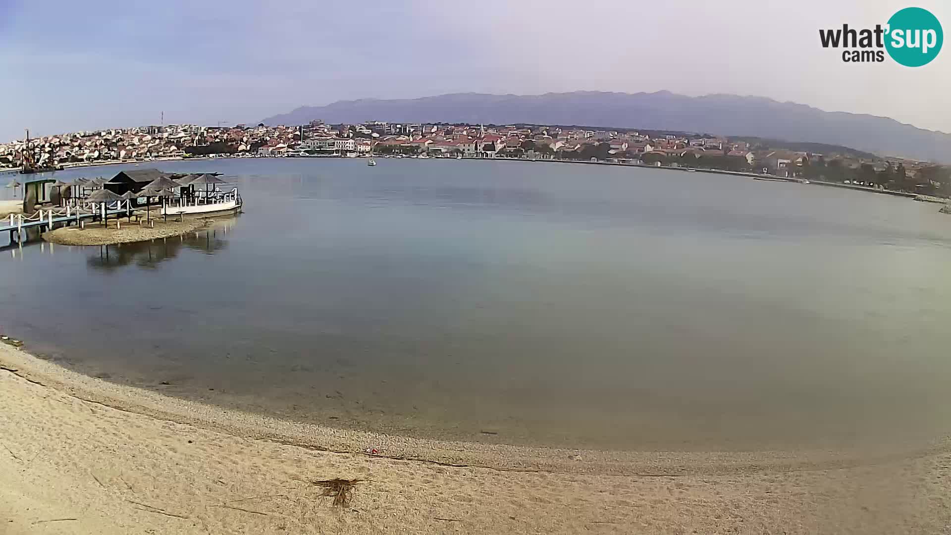 Live webcam Novalja – The Town beach