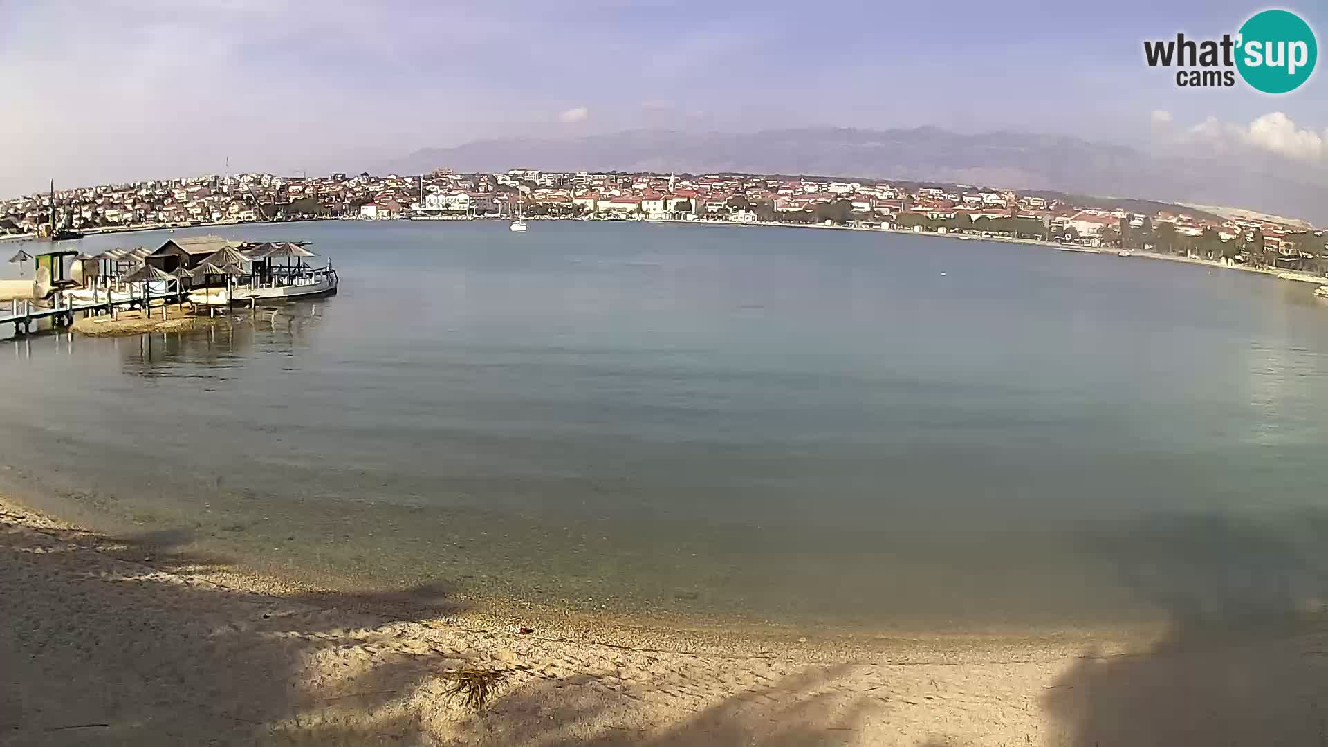 Novalja webcam – spiaggia cittadina