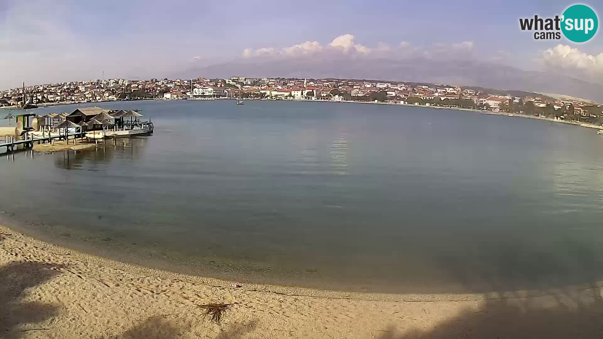 Live webcam Novalja – The Town beach