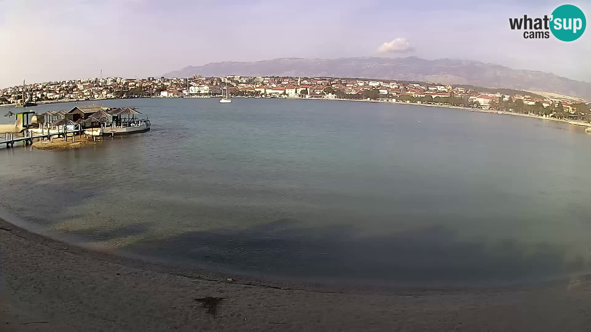 Live webcam Novalja – The Town beach