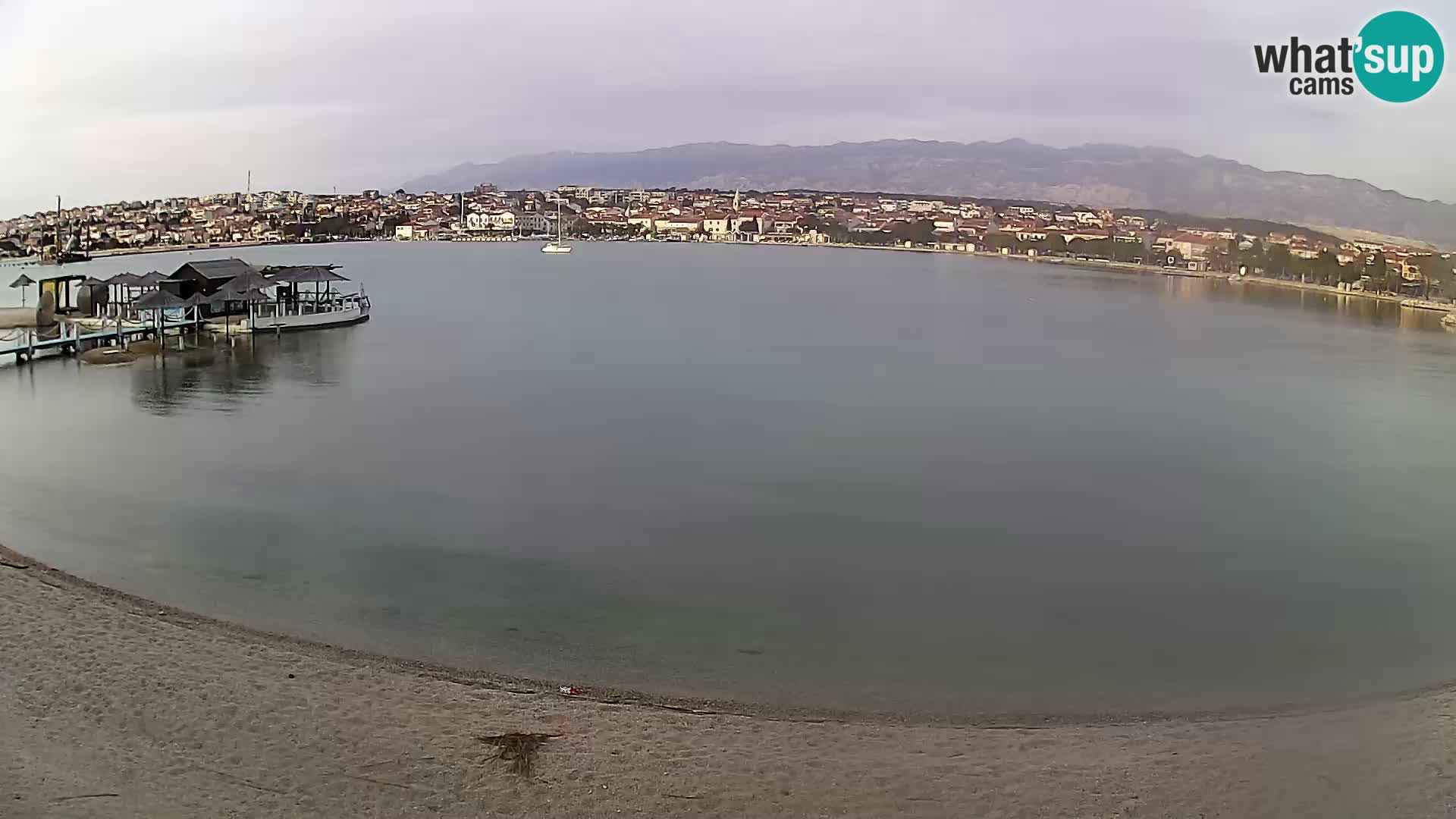 Live webcam Novalja – The Town beach
