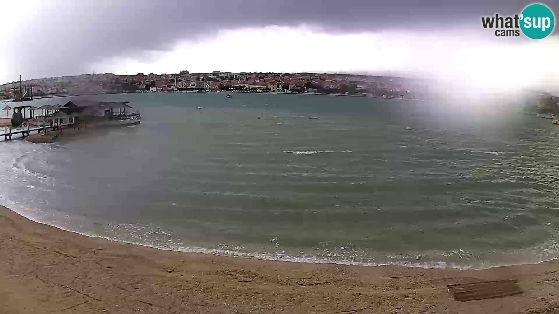 Novalja livecam – plage de la ville