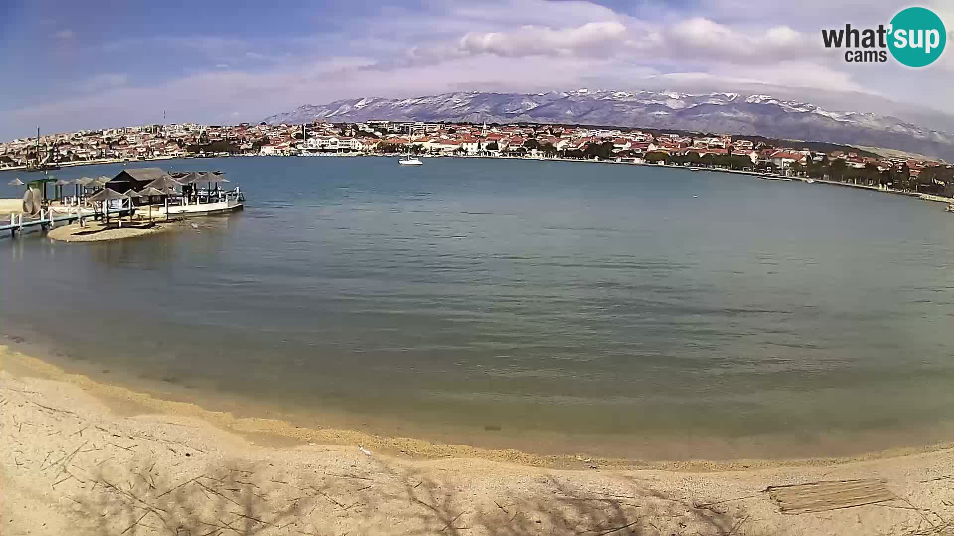 Novalja Kamera v živo – mestna plaža