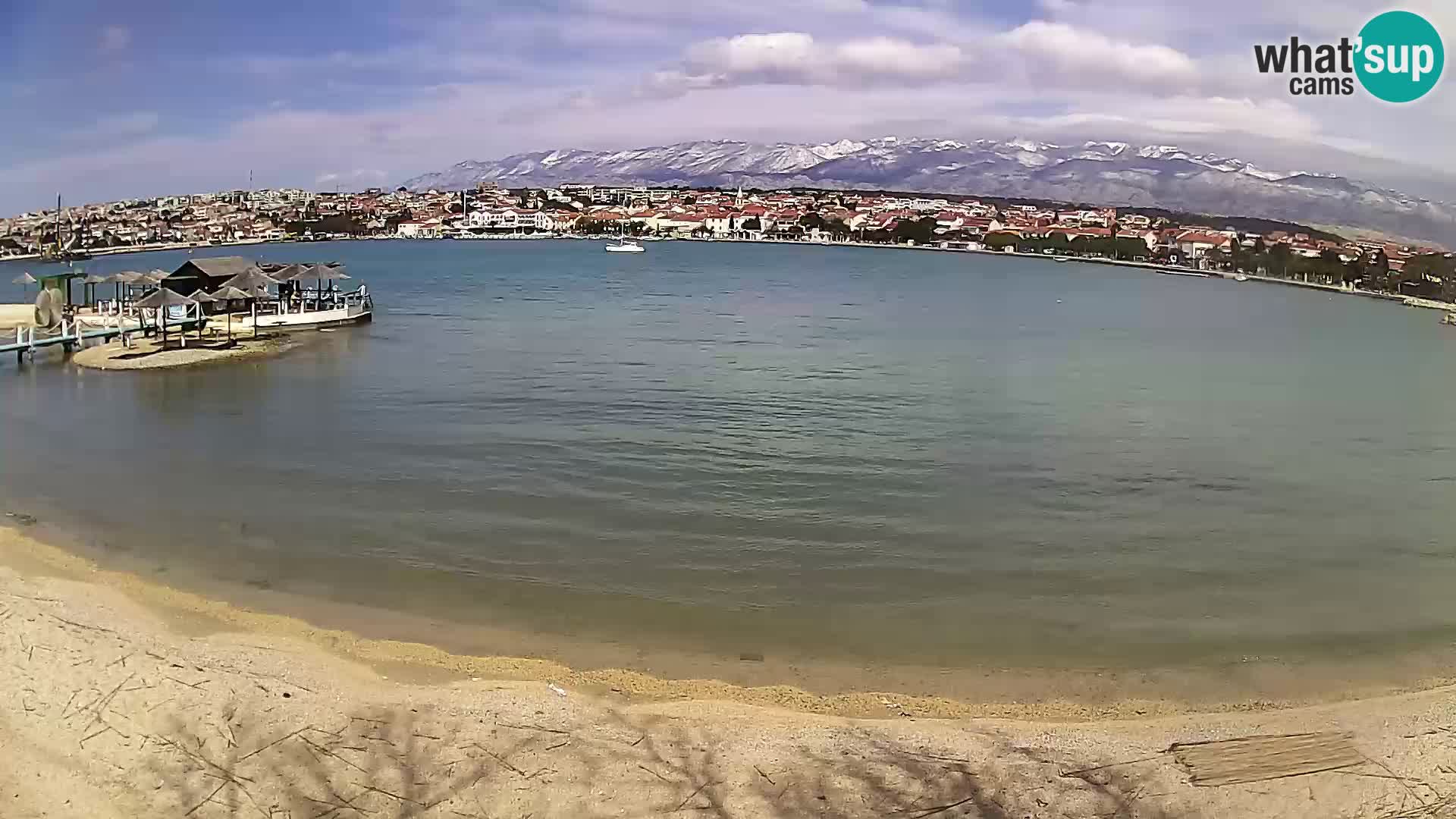 Novalja Kamera v živo – mestna plaža
