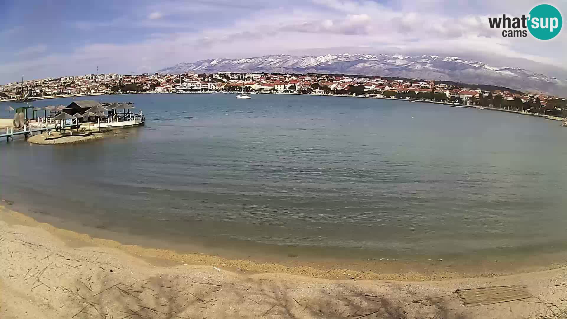 Live webcam Novalja – The Town beach