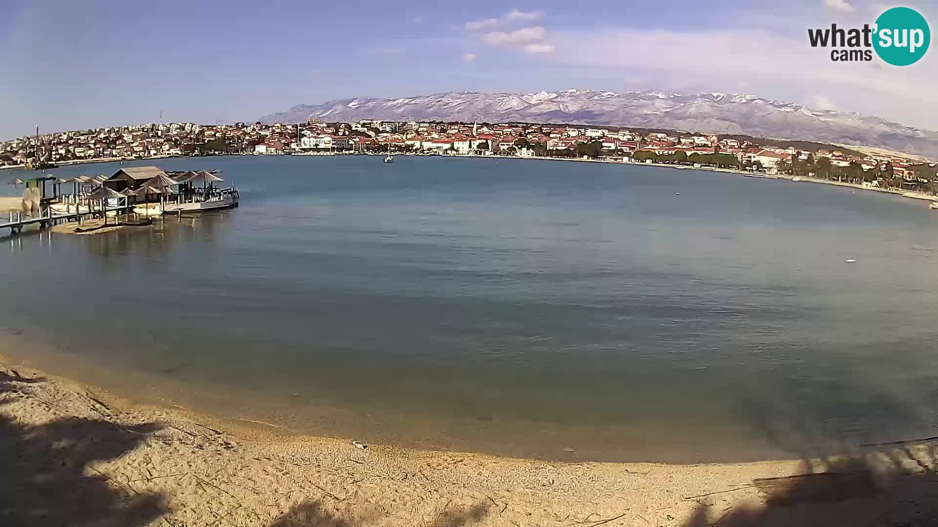 Novalja Kamera v živo – mestna plaža