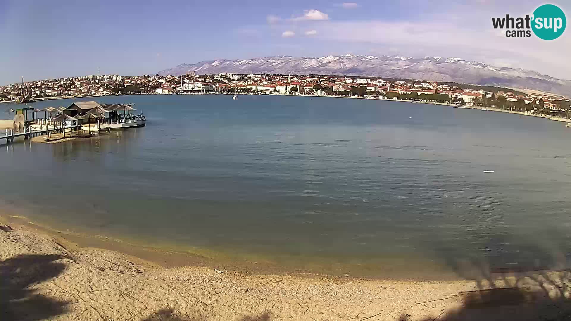 Live webcam Novalja – The Town beach