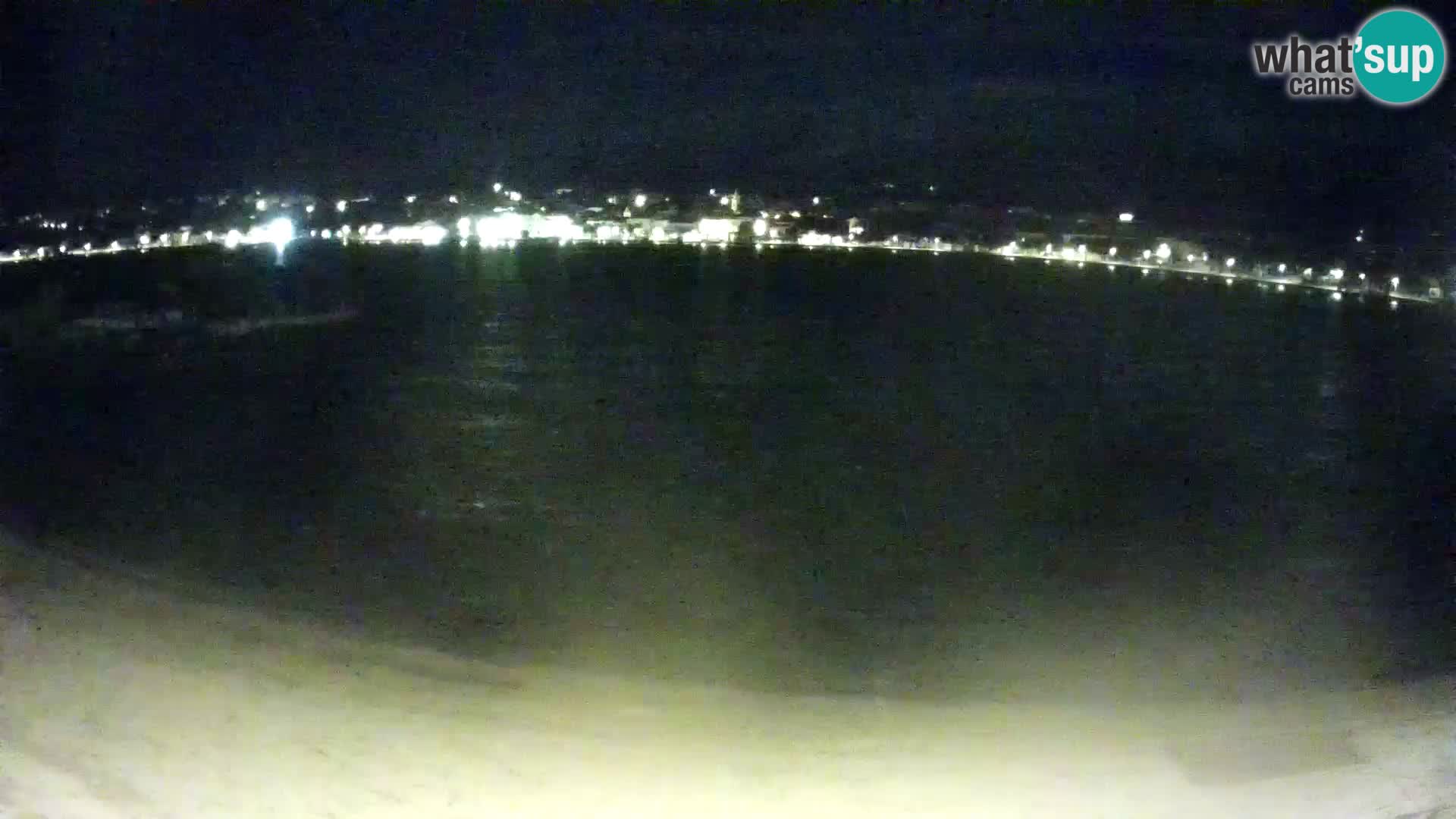 Novalja livecam – plage de la ville