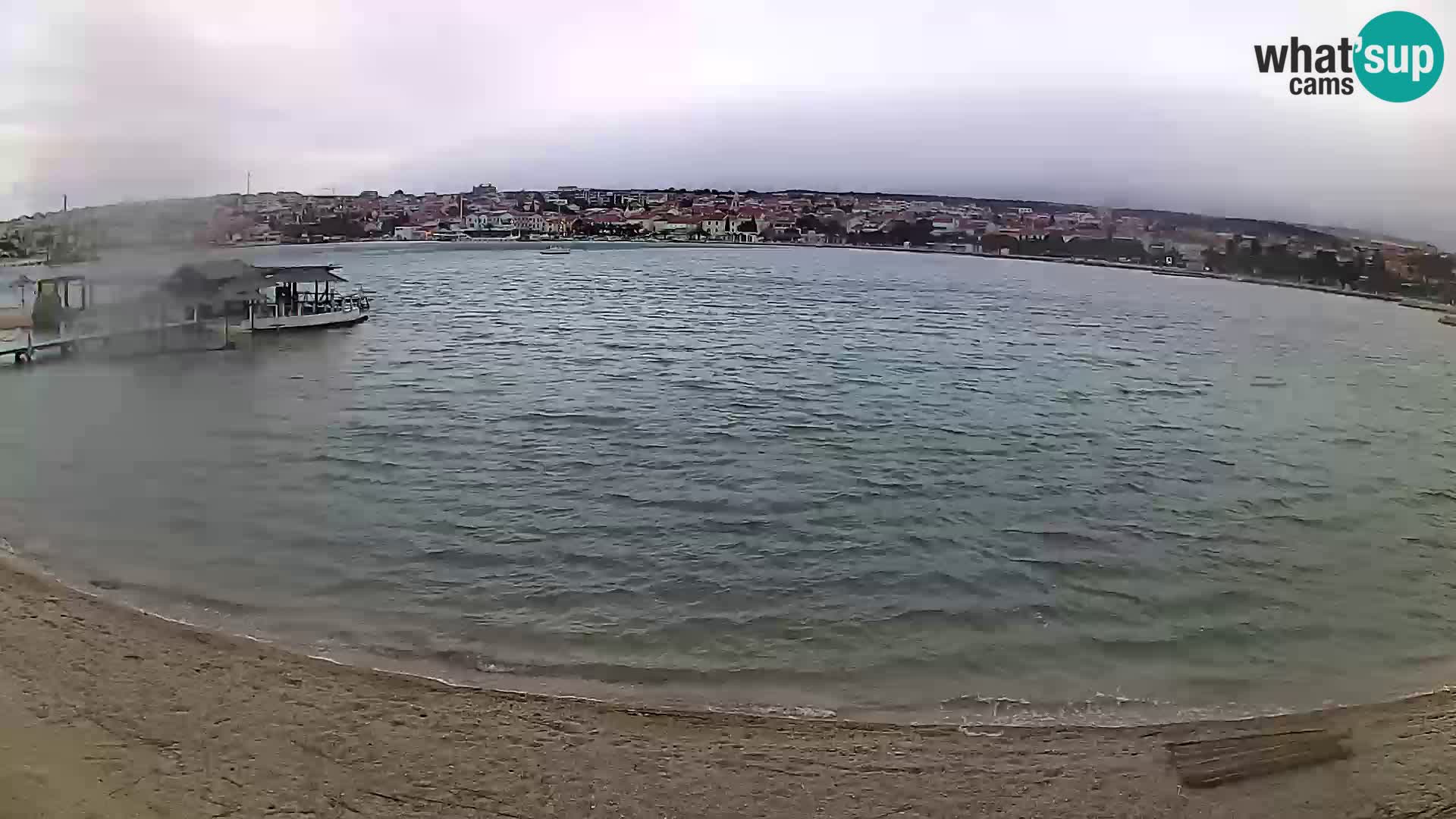 Live webcam Novalja – The Town beach