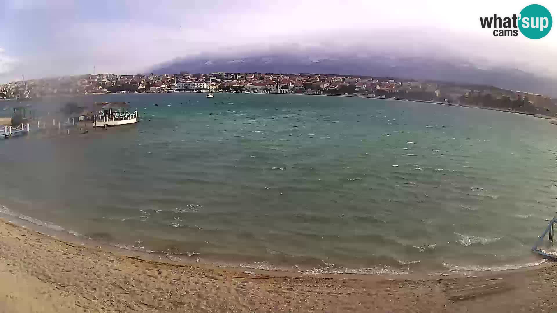 Novalja livecam – plage de la ville