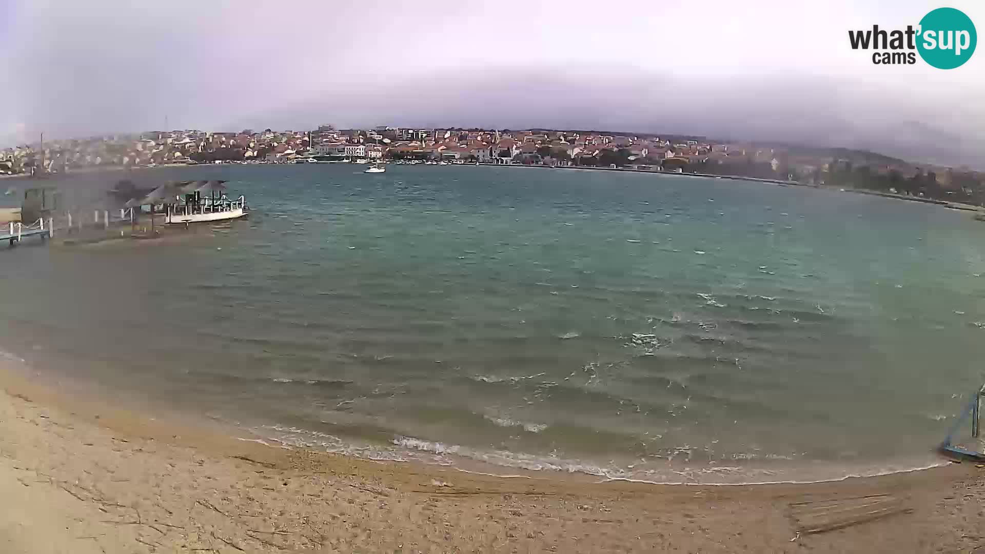 Novalja livecam – plage de la ville