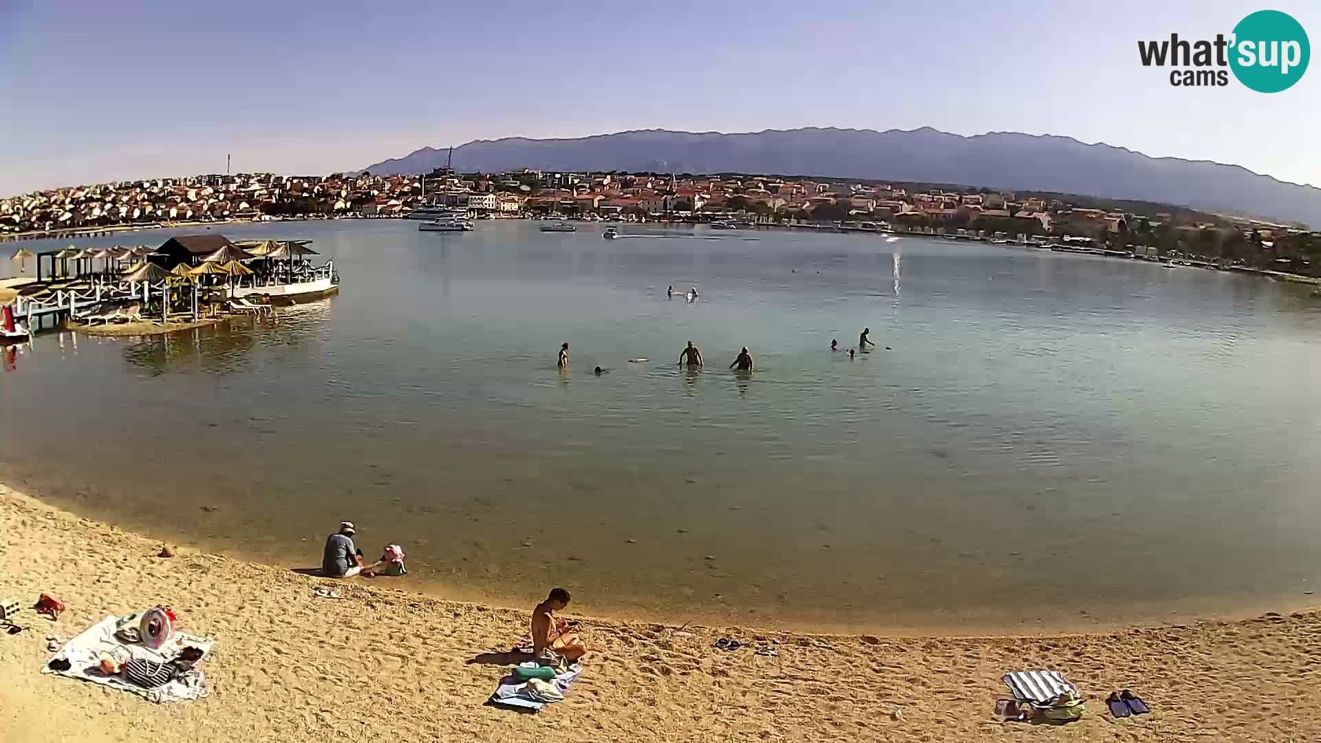 Novalja webcam – spiaggia cittadina