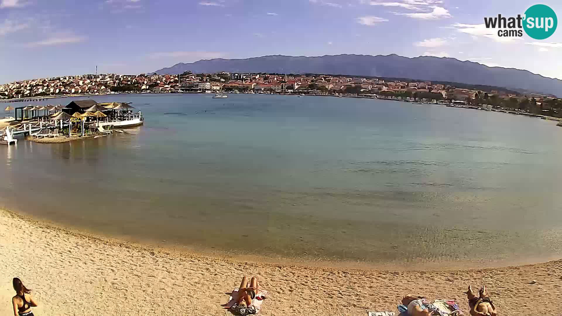 Live webcam Novalja – The Town beach