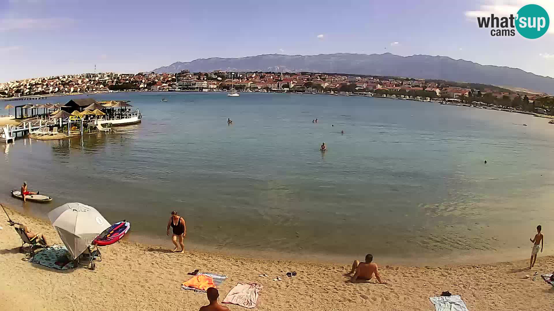 Live webcam Novalja – The Town beach