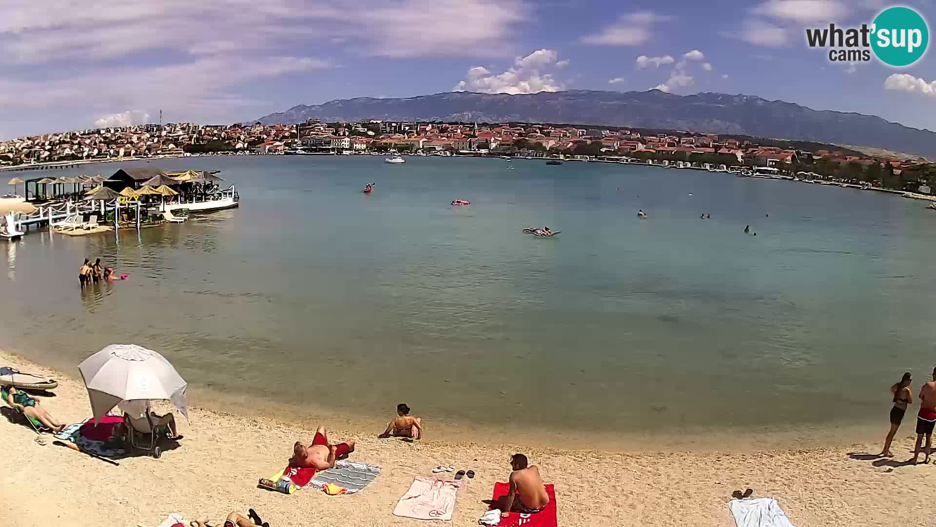 Live webcam Novalja – The Town beach