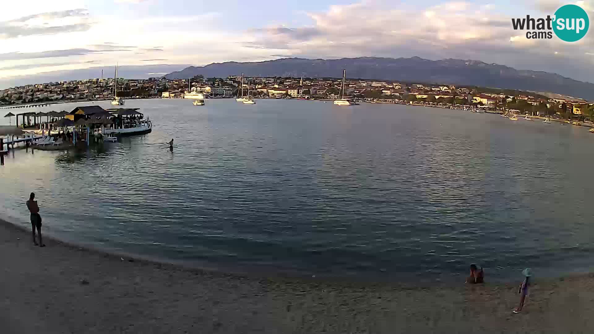 Novalja webcam – spiaggia cittadina