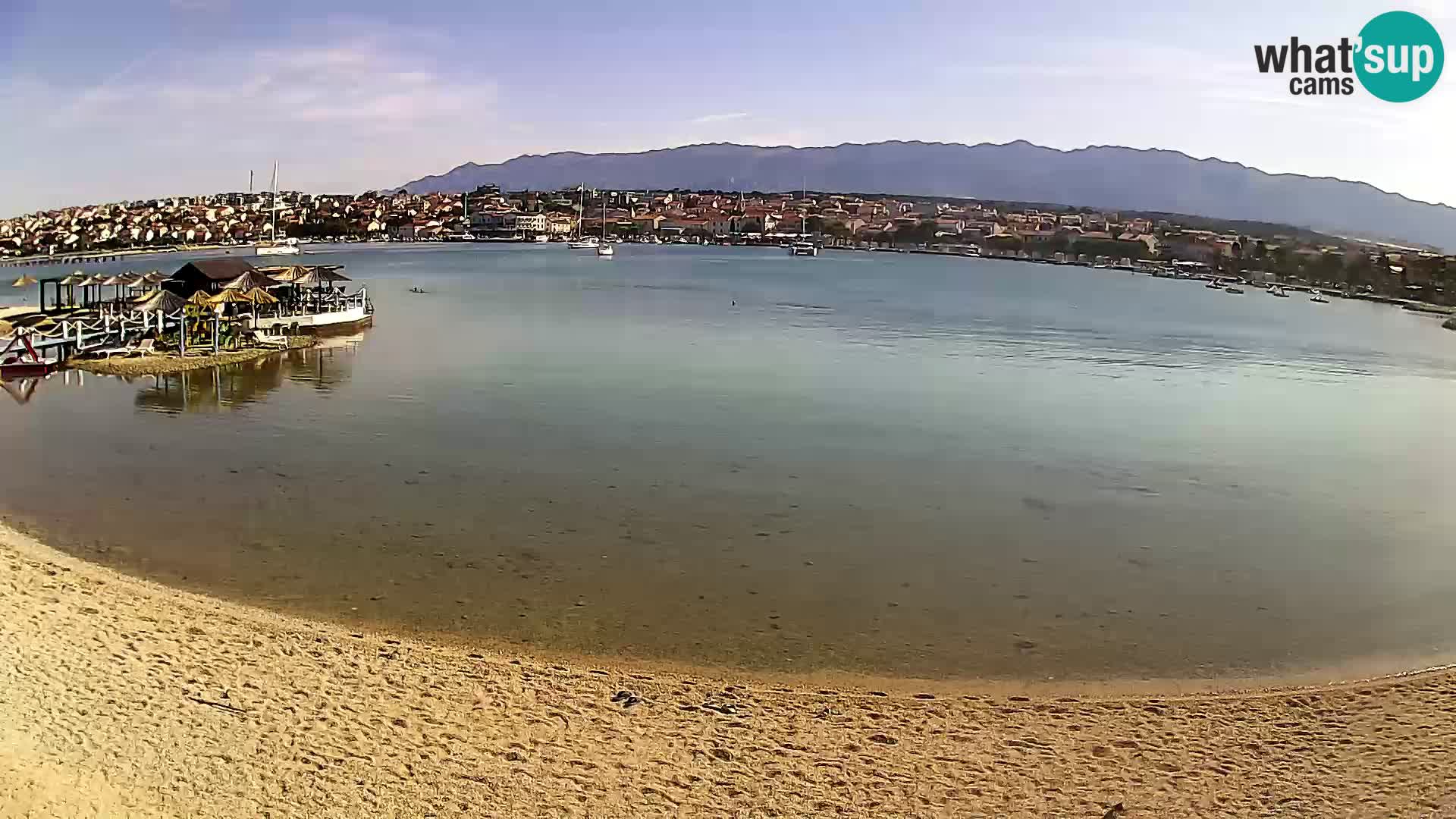 Novalja livecam – plage de la ville